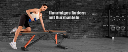 Bigzzia Adjustable Weight Bench with Resistance Bands