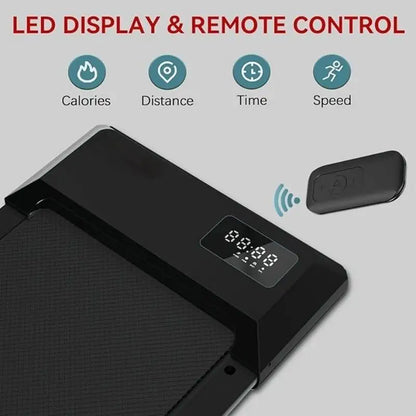 2‑in‑1 Portable Treadmill with Remote Control &amp; LED Display