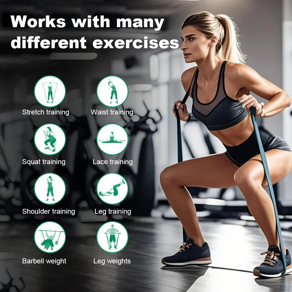 Adjustable 5–120 lbs Fitness Resistance Band