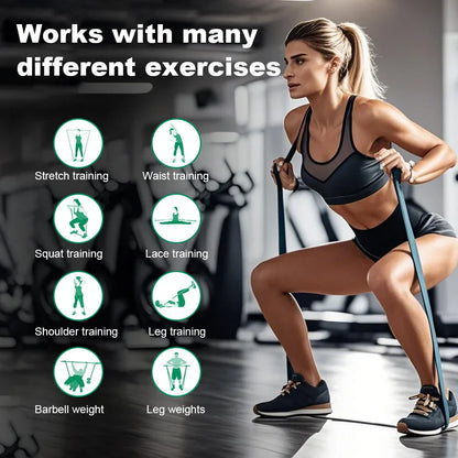 Adjustable 5–120 lbs Fitness Resistance Band
