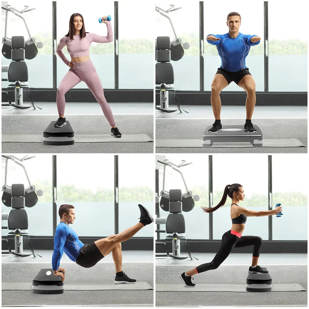 Aerobic Fitness Stepper with Adjustable Pedals