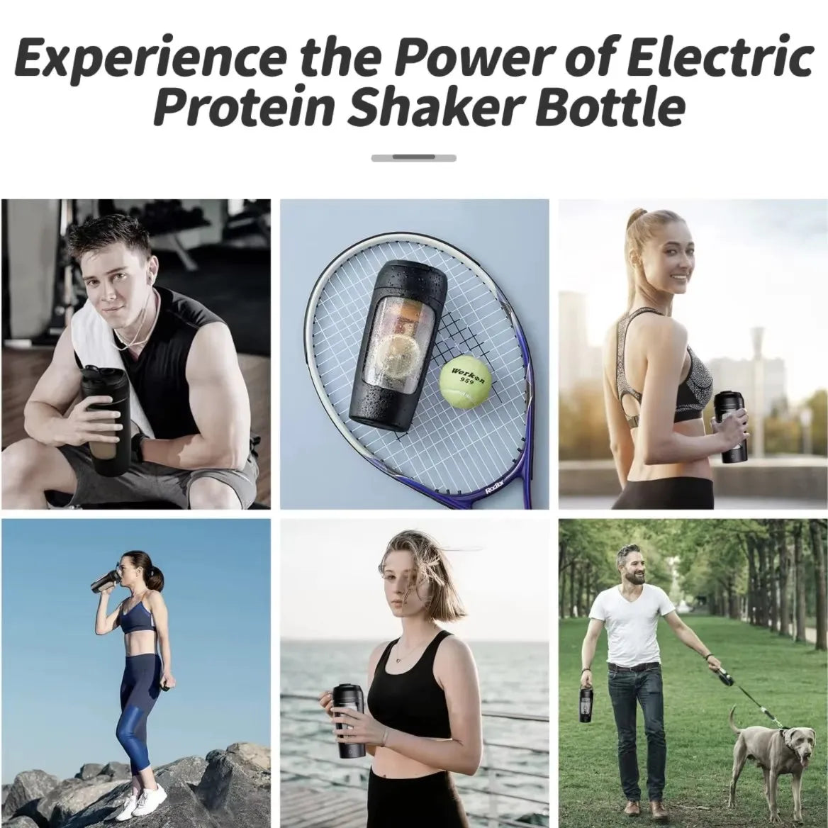 650 ml Multifunctional Rechargeable Shaker Cup